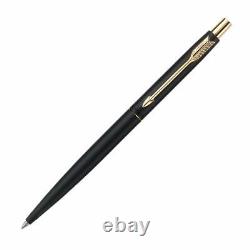 12 X Parker Classic Matte Black Gold Trim Stainless Steel Ballpoint Pen Blue Ink