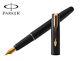 12xPARKER FRONTIER MATTE BLACK GT FOUNTAIN PEN GOLD NIB- LOWEST SHIPPING CHARGES