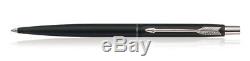 17 x Personalised Engraved Parker Classic Matte Black Chrome Trim CT Ball Pen