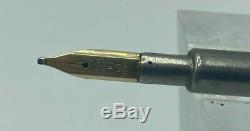 1974 Matte Black Capless PILOT VANISHING POINT Fountain Pen 14K Broad Nib Mint