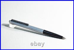 1979 Montblanc 492 Caressa Ballpoint Pen Matte Black & Silver Special Clip