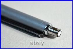 1979 Montblanc 492 Caressa Ballpoint Pen Matte Black & Silver Special Clip