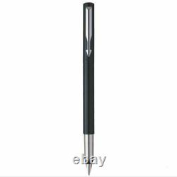 20pcs Excellent Parker Pen Vector Fountain Pen Matte Black Chrome Trim Fine Nib