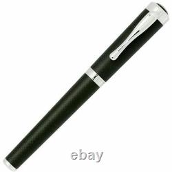 5280 Aspen Matte Carbon Fiber withRhodium Medium Fountain Pen