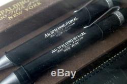 A. G. Spalding Matte Black Ballpoint and Mechanical Pencil Set Rare