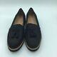 Aerosoles Womens Pen Name Loafer Shoes Black Tassels Leather Slip Ons 11 M New