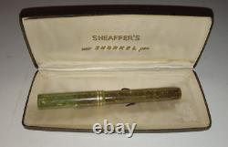 Antique Old Vintage Sheaffer's Fountain Pen Lifetime Flat Top Oversize White Dot