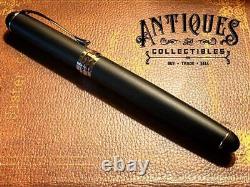 Antique fountain pen matte black stationery writing instrument vintage handsome