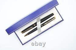 Aquarius Ballpoint Pen and Fountain Pen Hemisphere Matte Black GT