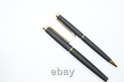 Aquarius Ballpoint Pen and Fountain Pen Hemisphere Matte Black GT