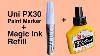 Artprimo Com Uni Px30 And Magic Ink Black MIX