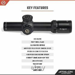Athlon Ares ETR 1-10x24 Riflescope ATMR3 FFP IR MIL Reticle with Lens Cleaning Pen