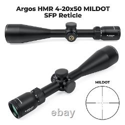 Athlon Argos HMR 4-20×50 MIL DOT SFP MIL AirRifle Riflescope with Pen Bundle