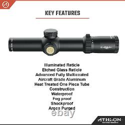 Athlon Helos BTR GEN2 1-10×28 ATMR4 SFP IR MOA Riflescope with Lens Cleaning Pen