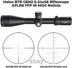 Athlon Helos BTR GEN2 6-24x56 Riflescope APLR6 FFP IR MOA with Lens Cleaning Pen