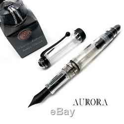 Aurora 88 Demonstrator Clear Matte Black 18K nib Fountain Pen