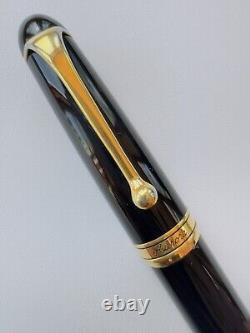 Aurora 88 Matt black 14k M Fountain Pen Used