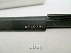 BVLGARI ECCENTRIC Matt Black Ballpoint Pen with Case - EXCELLENT Condition