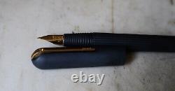 Beautiful Pen Fountain LAMY Imporium Lacquer Black Matt Gold Solid 18 Carat