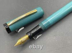 Bexley USA Flat Top Prototype Aqua Green Hard Rubber (Ebonite) Fountain Pen