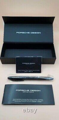 Brand New PORSCHE DESIGN P'3110 Tec Flex Matte Black Stainles Ballpoint Pen