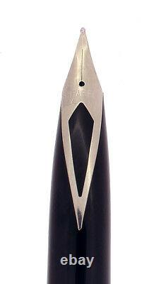 C1989 Sheaffer Targa Matte Black Fountain Pen & Ballpoint Pen Set Never Inked
