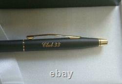 CROSS Tokyo Disney Resort Twisted Matte Black/Gold Ballpoint Pen withBox Very Rare