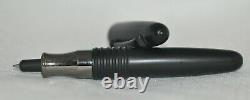 Canetti Matte Black with Rubber Grips Rollerball Pen Rare