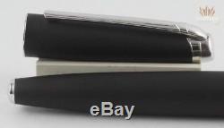 Caran D'ache Leman Matte Black With Silver Trim Roller Ball Pen New Model Design