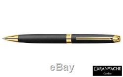 Caran d'Ache Leman Black Matte Gold Ballpoint Pen 4789.296 40% OFF