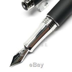 Caran d'Ache Special Edition New Leman Matte Black 18K Fountain Pen