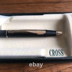 Cross Ballpoint pen Matte Black x Silver withBox Near Mint