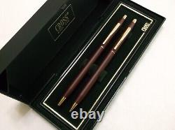 Cross Century Classic Matte Burgundy & 23KT Gold Pen &. 5mm pencil Made in USA