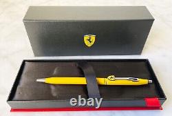 Cross Ferrari Matte Modena Yellow Lacquer Ballpoint Pen in Box FR0082-118