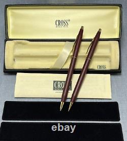 Cross Matte Burgundy & Gold Pen & 0.5mm Pencil Set? NOT PERSONALIZED