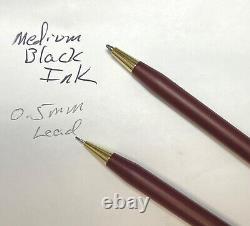 Cross Matte Burgundy & Gold Pen & 0.5mm Pencil Set? NOT PERSONALIZED