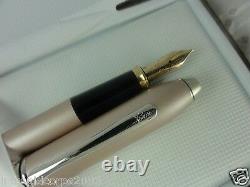 Cross Townsend Made in USA Matte Champagne & Solid 14k Gold XF nib Fountain pen