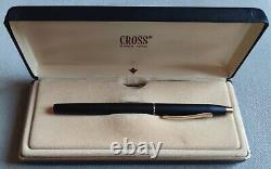 Cross matt black fountain pen vintege