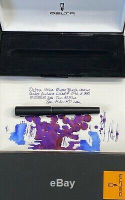 Delta Unica Matte Black Limited exclusive 046/100 Fountain Pen