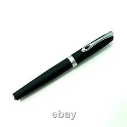 Diplomat Excellence A2 Lapis Black Matt Chrome Fountain Pen Broad Nib Germany