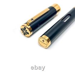 Diplomat Nexus Edition Matte Black Gold Trim 14K Dropper Fountain Pen