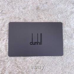 Dunhill Ballpoint Pen AD1800 Rare Matte Black & Silver with Case & Card