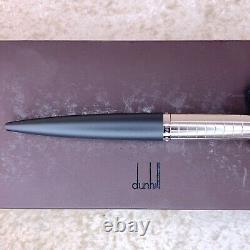 Dunhill Ballpoint Pen AD1800 Rare Matte Black & Silver with Case & Card
