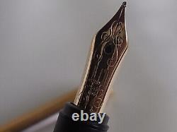 Dunhill Gemline Fountain Pen 14K Nib Steel Matte Finished GT