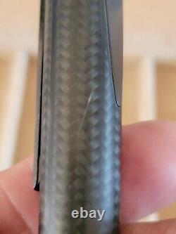 Edelberg Sloop EB-1010 Matte Carbon Fiber withBlack Stripe Rollerball Pen
