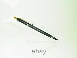 Excellent 1980´s MONTBLANC SL Slim Line Black Matte & Gold Ballpoint Pen