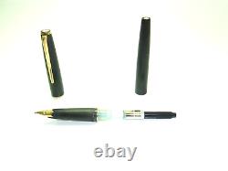 Excellent MONTBLANC 220 Black Matte Fountain Pen Flexy 14ct OBB M To BB