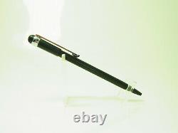 Excellent MONTBLANC SCENIUM Black Matte & Platinum Trim Ballpoint Pen