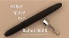 Fisher Space Pen 400bcl Matte Black Bullet Space Pen With Silver Clip Edc