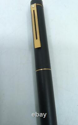 Fountain pen Sheaffer Targa Matte Black 14K -Used -Japan FedEx